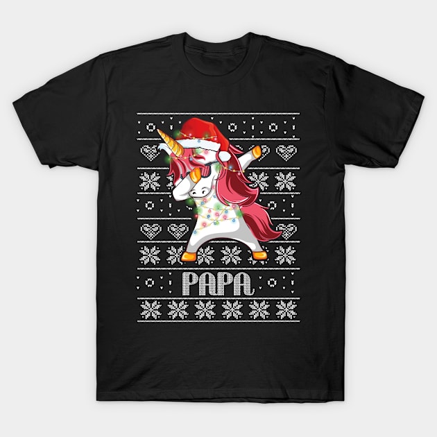 Cute Dabbing Unicorn Nana Christmas Funny Gift T-Shirt by thuden1738